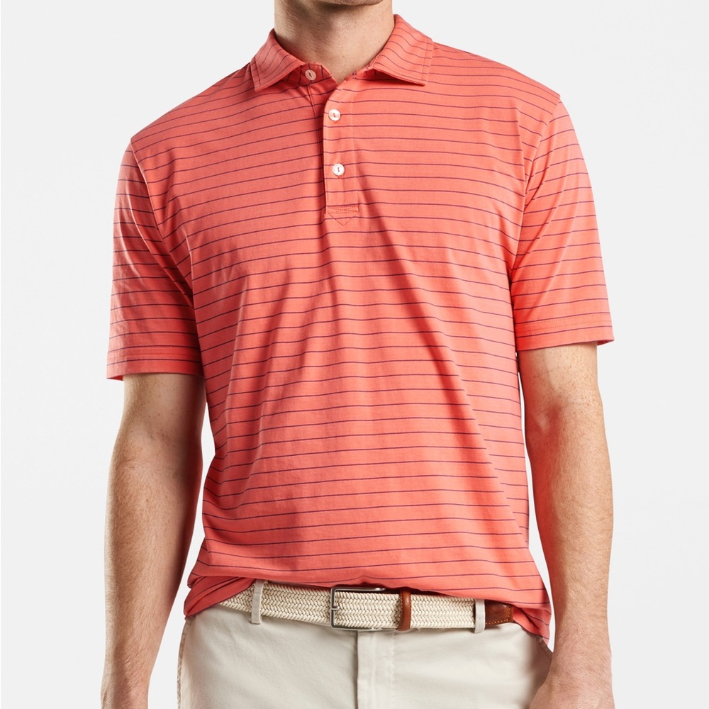 Peter Miller Bluff Aqua Cotton Polo